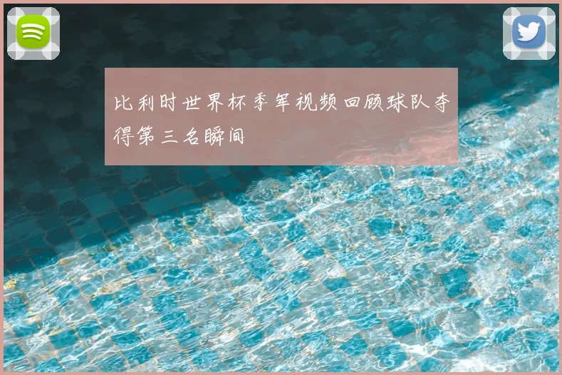 比利时世界杯季军视频回顾球队夺得第三名瞬间