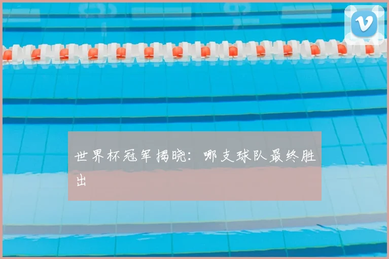 世界杯冠军揭晓:哪支球队最终胜出